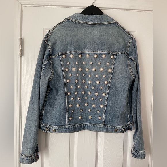7 for all mankind Denim Pearl Jacket - Picture 5 of 10